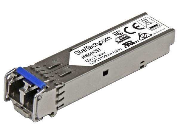 Paquete de 10 Módulos SFP+ de Fibra Óptica Gigabits, Compatible con HP J4859C - Mono/Multimodo LC con DDM, 10km.