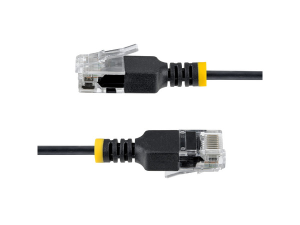 Cable de Red StarTech N6APATUTP34BKS50CM, RJ-45 a RJ-45 (M-M), CAT6a, 34AWG, 50cm. Color Negro.

