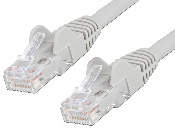 Cable de Red StarTech, Longitud 1.0 m, Conector RJ45 (Macho) a RJ45 (Macho), cat 6, Color Gris.