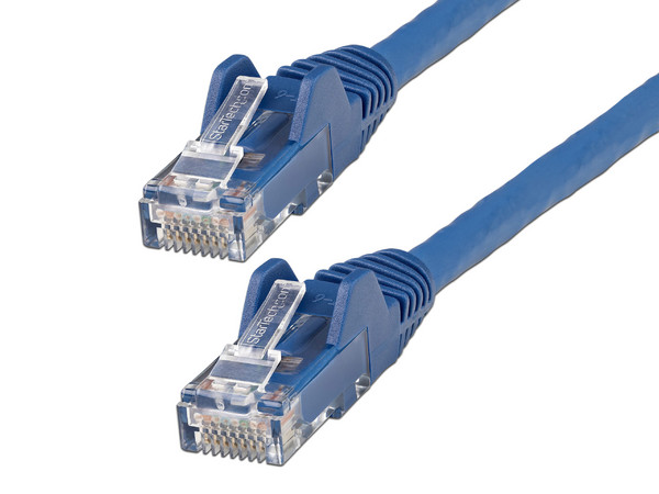 Cable de Red StarTech N6LPATCH2MBL, Longitud 2.0 m, Conector RJ45 (Macho) a RJ45 (Macho), Color Azul.