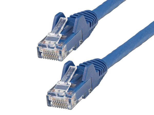 Cable de Red StarTech N6LPATCH3MBL, Longitud 3.0 m, Conector RJ45 (Macho) a RJ45 (Macho), Color Azul.