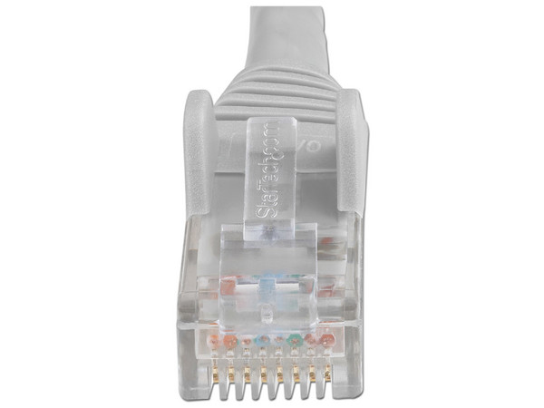 Cable de Red StarTech N6LPATCH3MGR, Longitud 3.0 m, Conector RJ45 (Macho) a RJ45 (Macho), Cat6, Color Gris.