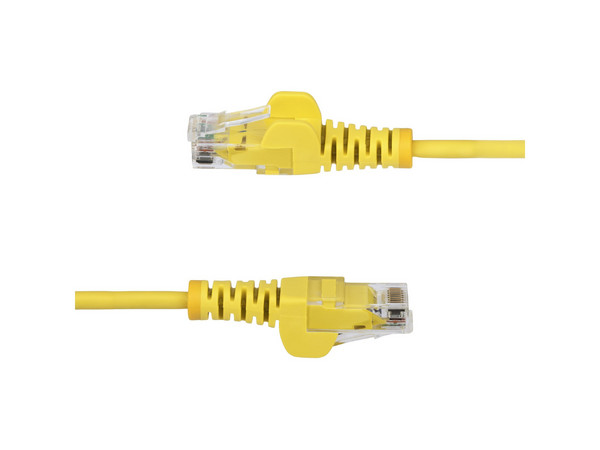 Cable Ethernet, CAT6, Delgado, Snagless LSZH, 10 Metros, Color Amarillo.
