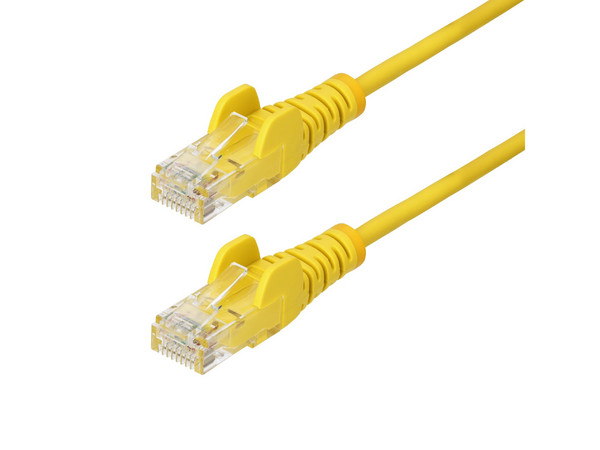 Cable Ethernet, CAT6, Delgado, Snagless LSZH, 10 Metros, Color Amarillo.
