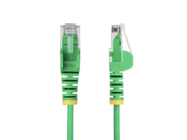 Cable de Red Startech UTP de parcheo Cat6 Slim, RJ-45 (M-M), 15m, Color Verde.