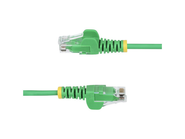 Cable de Red Startech UTP de parcheo Cat6 Slim, RJ-45 (M-M), 15m, Color Verde.