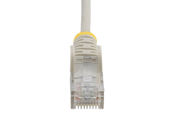 Cable de Red Ethernet CAT6 Delgado, 7 m, Gris, RJ45 Snagless Slim 28AWG, Cobre Puro, PoE 100W.