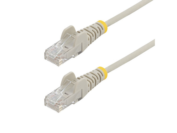 Cable de Red Ethernet CAT6 Delgado, 7 m, Gris, RJ45 Snagless Slim 28AWG, Cobre Puro, PoE 100W.
