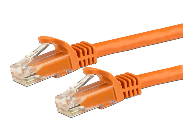 Cable de Red STARTECH Cat6 UTP, 1m, Color Naranja.