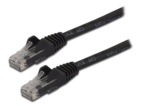 Cable de red UTP de parcheo, Cat6a, RJ-45 Macho / RJ-45 Macho, 3 m. Color Negro.