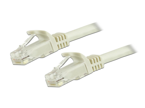Cable de red StarTech N6PATC50CMWH, Cat6, RJ-45 (M-M) de 0.5m. Color Blanco.