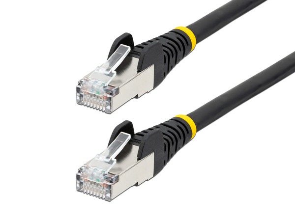 Cable de red UTP Startech NLBK-25F-CAT6A-PATCH, RJ-45 Cat6A, 7.6m, PoE. Color Negro