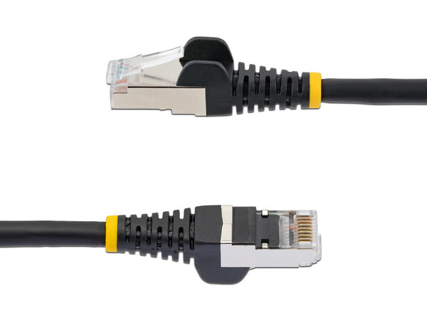 Cable RJ45 Cat6a StarTech, 1.8 m, RJ45 Macho a RJ45 Macho, Blindado, A prueba de enganches, Hasta 10Gbit/s, Color Negro.