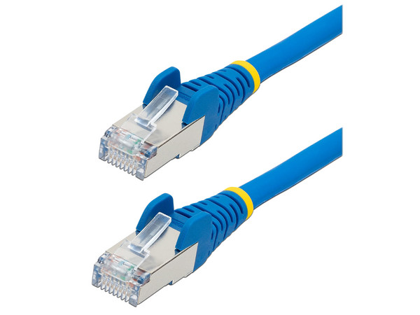 Cable de Red Startech Ethernet CAT6a, 4.5 m, Azul, Low Smoke Zero Halogen LSZH, 10GbE, 500 MHz, PoE 100W, Snagless, RJ-45.