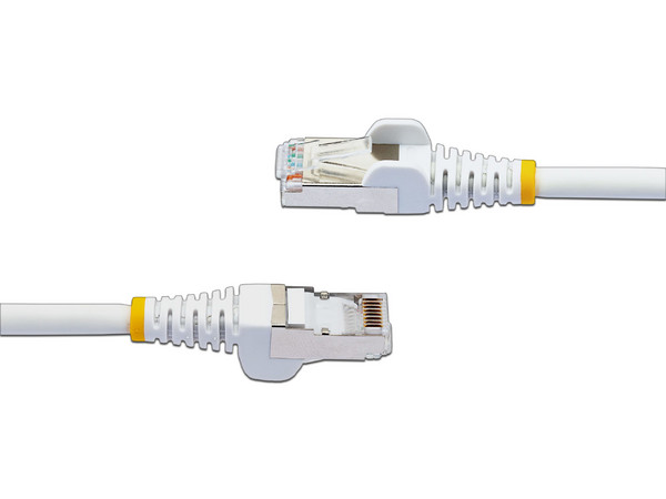 Cable de Red StarTech RJ45 Cat6a, Conectores RJ-45 Macho a RJ-45 Macho, 1.8m, Color Blanco.
