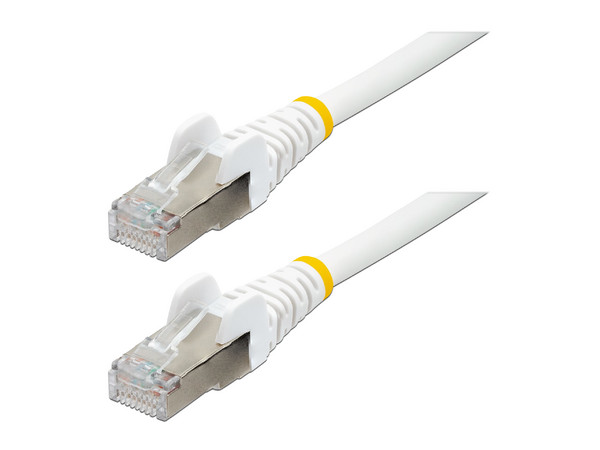 Cable de Red StarTech RJ45 Cat6a, Conectores RJ-45 Macho a RJ-45 Macho, 2.1m, Color Blanco.
