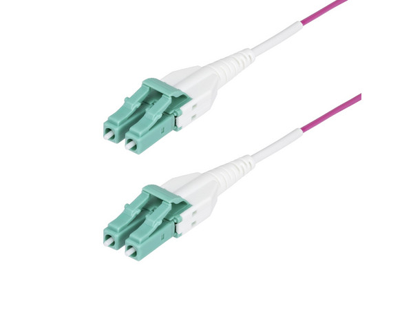 Cable de Fibra Óptica Multimodo StarTech.com OM4RLCLC15M OM4 LC (M-M), 15M. Color Blanco.