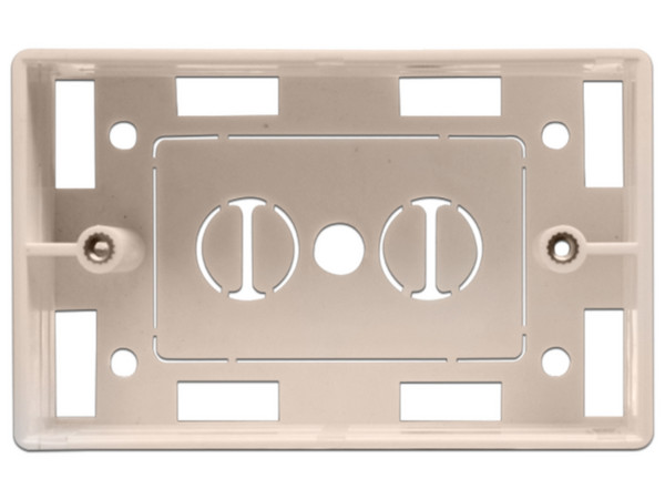 Caja para placa de pared TVC A164B, usos múltiples, Color Blanco.
