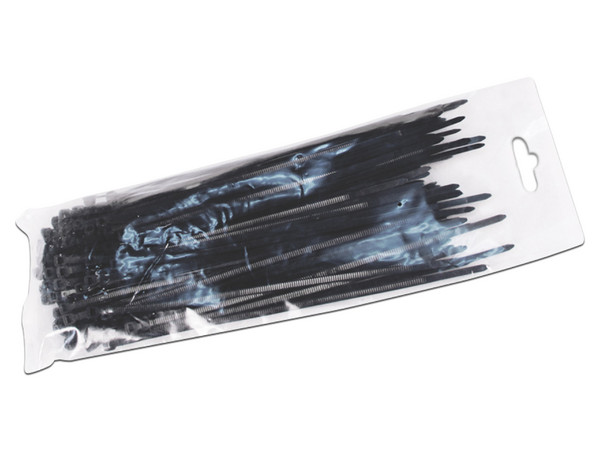 Cincho sujetable TVC CN36X150BK, 100 piezas, 3.6mm x 150mm, Color Negro.