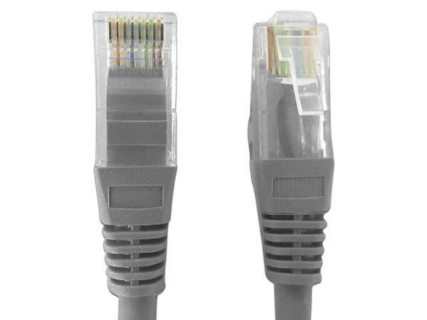 Cable de red, Cat5e, UTP, RJ45 (M-M), 3m, Color Gris.