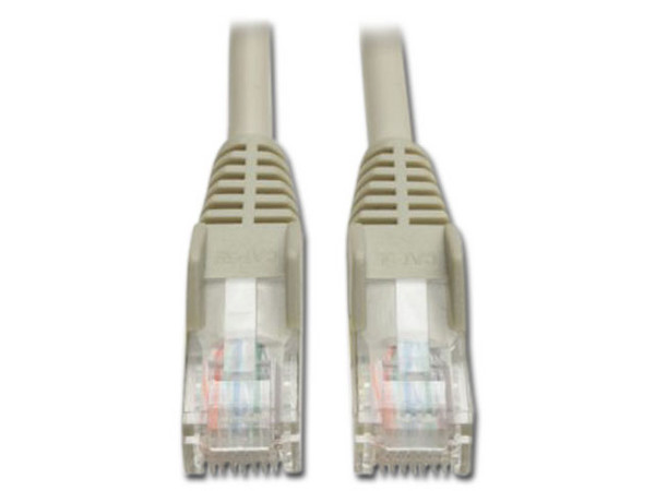 Cable de red Tripplite, Cat5e, RJ-45 Macho / RJ-45 Macho, 4.57 m, Gris.