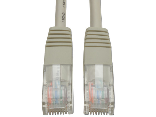 Cable de Red Tripplite Cat5e UTP, 0.91 m. Color Gris.