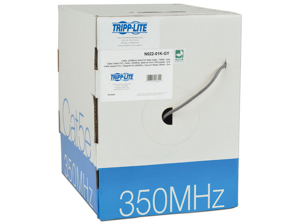 Bobina de cable Tripp Lite de PVC a Granel, Cat5e de 304m