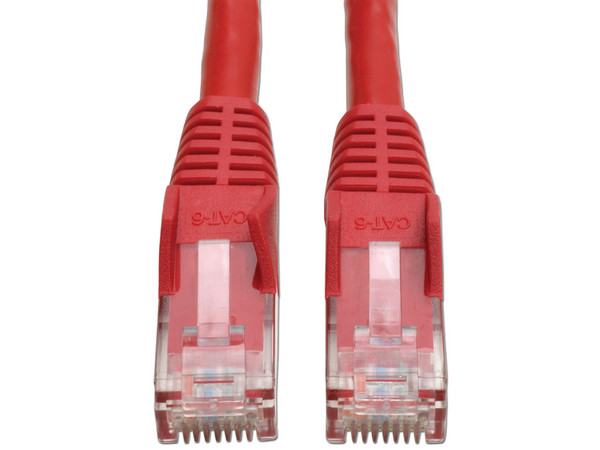 Cable de red Cat6 Tripp Lite de RJ45 (macho) a RJ45 (macho), 1.8m. Color rojo.