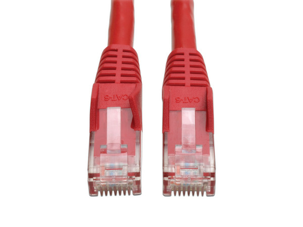 Cable de red Cat6 Tripp Lite de RJ45 (macho) a RJ45 (macho), 3.1m. Color rojo.
