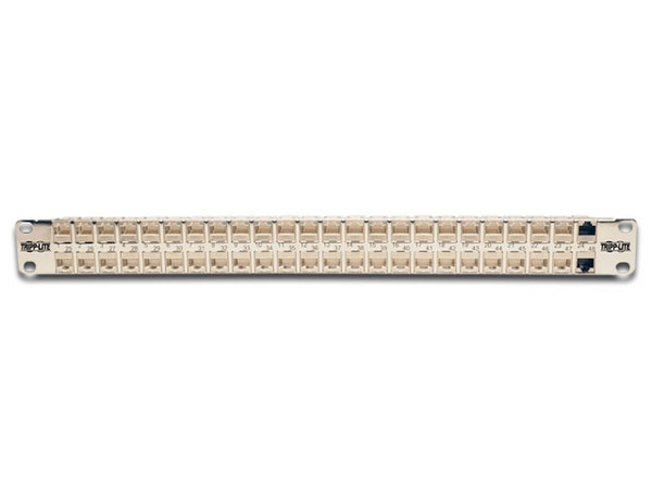 Panel de Conexiones de Alimentación TRIPP LITE CAT6A, Ethernet RJ45, Blindado STP de 48 Puertos.