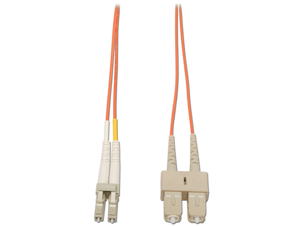 Cable de red Tripp Lite multimodo de fibra dúplex LC-SC 62.5/125 de 2m.