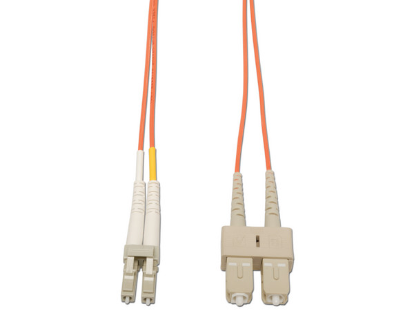 Cable de red Tripp Lite de fibra óptica LC-SC de 4m, multimodo.