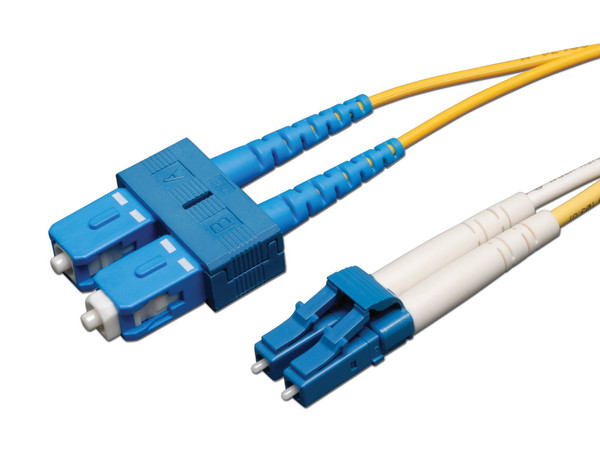 Cable de red Tripp Lite monomodo de fibra dúplex LC-SC 8.3/125 de 1m.