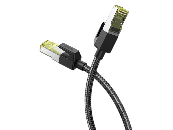 Cable de Red UGREEN 80421 Cat7 Class F/FTP de 1 Metro, Diseño Redondo, con Malla de Nylon.
