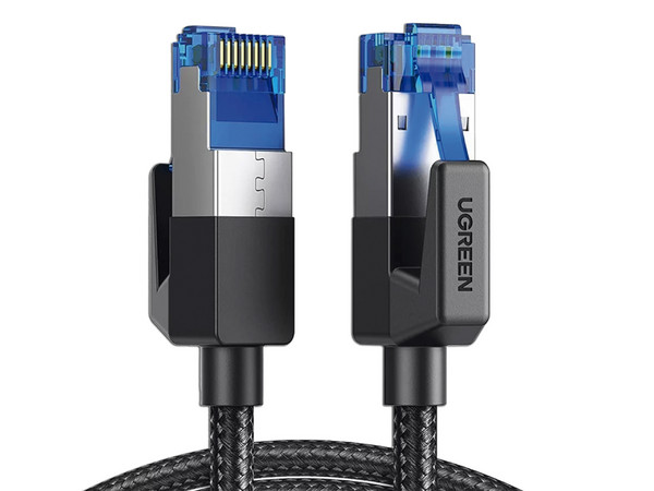 Cable Patch UGREEN 80429 RJ-45 Cat8, Blindado FTP, 1m, Color Negro.