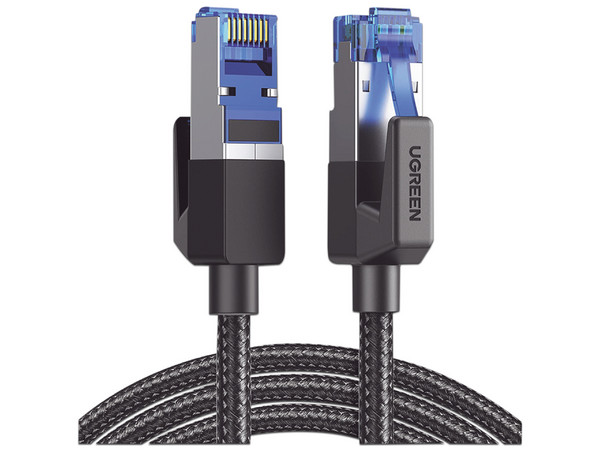 Cable de red UGREEN 80433, Cat8, RJ-45 (M-M), 5m. Color Negro.