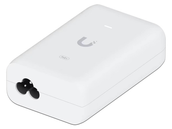 Inyector PoE Ubiquiti U-PoE+ de 48 VDC 0.65A, Hasta 30W, Color Blanco.