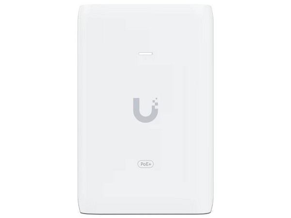 Inyector PoE Ubiquiti U-PoE+ de 48 VDC 0.65A, Hasta 30W, Color Blanco.