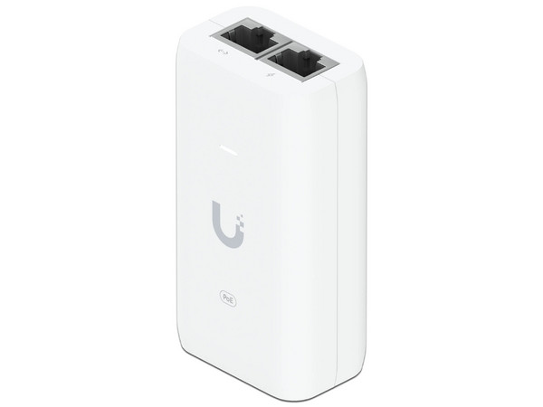 Ubiquiti Inyector PoE Gigabit U PoE de 48 VDC 0.32A, Color Blanco.