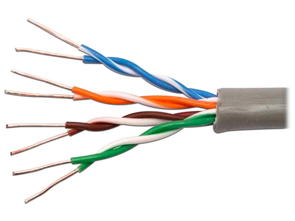 Cable de red X-Media TP6E1K Nivel 6, UTP de 305m. Color Gris.