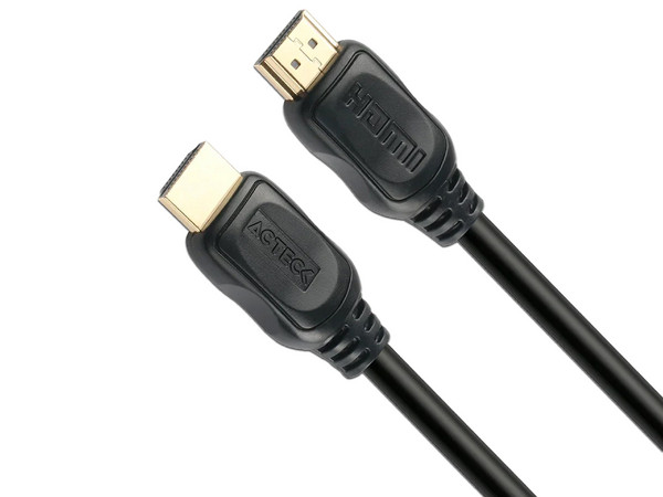 Cable de Video HDMI 2.0 Acteck Lynx Prime CC220-2 HDMI a HDMI (M-M), 4K/60 Hz, 18Gbps, 2m. Color Negro.