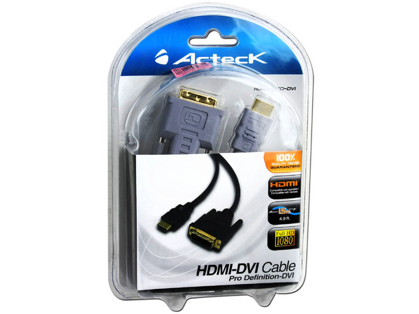 Cable de Video de HDMI Macho a DVI Macho, 1.5M