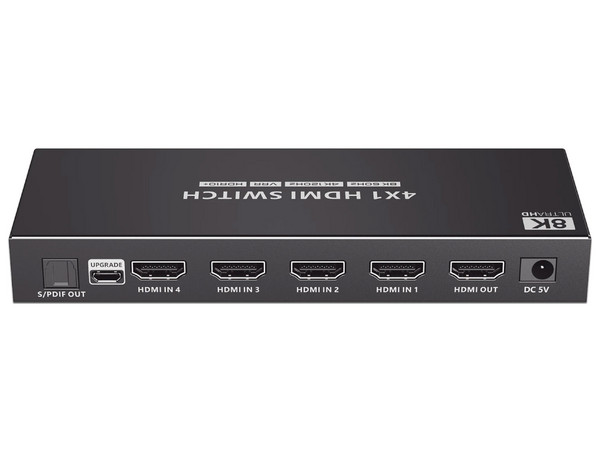 Divisor Splitter Aten TT401-8K, 1 Puertos HDMI de Salida, 4 Puertos HDMI 2.1 de Entrada, 4K, 48Gbps. Color Negro.