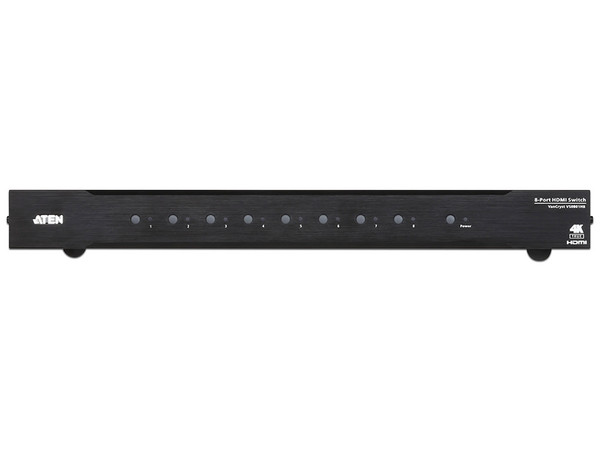 Divisor Splitter Aten VS0801HB, 1 Puertos HDMI de Salida, 8 Puertos HDMI de Entrada, 4K, 18Gbps. Color Negro.