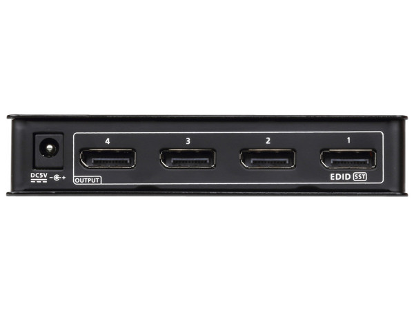 Multiplicador Splitter Aten VS194 DisplayPort 1.2, 4K 60Hz de 4 Puertos. HDCP 1.3. Color Negro.