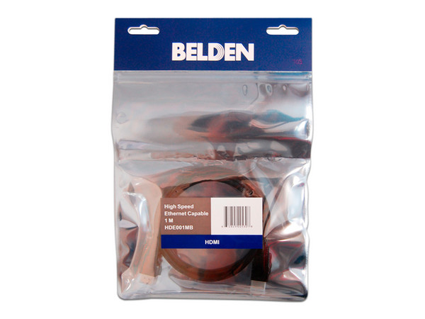 Cable de Vídeo Belden de HDMI (M-M), 1m. Color Negro.