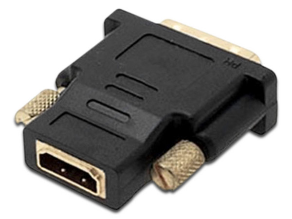 Adaptador de DVI-D a HDMI (M-H). Color Negro.

