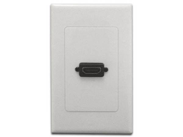 Tapa de Pared BRobotix HDMI Hembra de 1 salida a 90. Color Blanca.