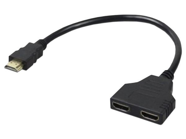Cable Divisor Splitter Brobotix HDMI 1.4 a 2 puertos Full HD 1080p de 30cm.