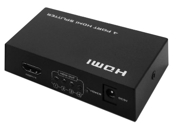 Video Splitter HDMI BRobotix de 5 puertos. Color Negro.